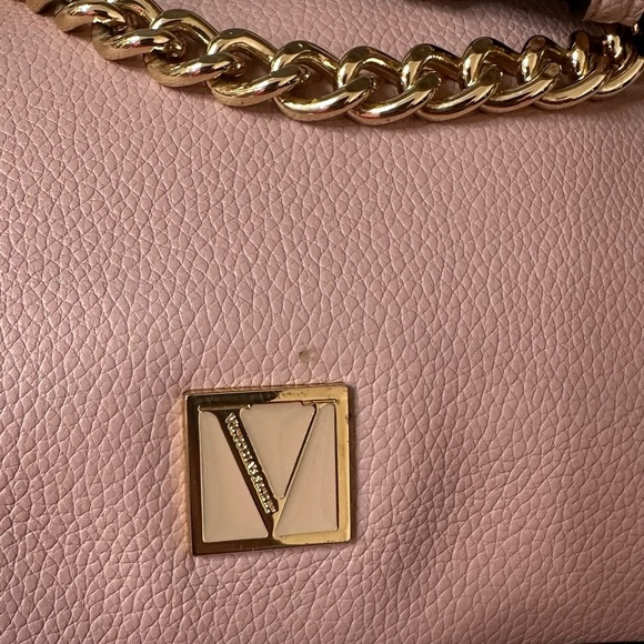 Victoria's Secret Rose Pink and Gold Shoulder Bag with Crescent Silhouette - Picture 6 of 15